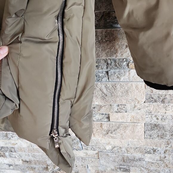 Orolay Zip Front Thickened Down Jacket in Green - Picture 5 of 8